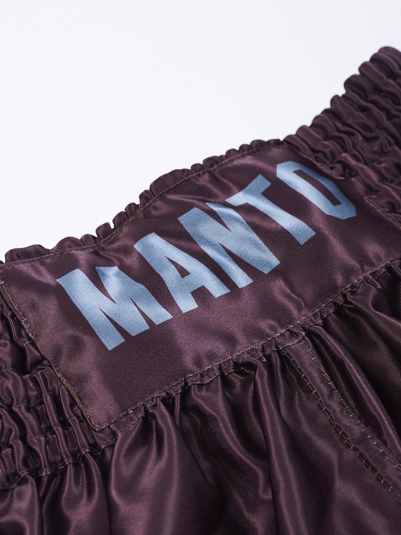 MANTO MUAY THAI SHORTS DUAL -brown